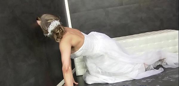  Fetish bride gets bukkake